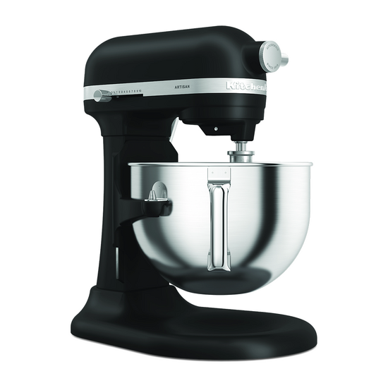 KitchenAid Artisan 5KSM60SPX Negro Mate - Amasadora con cuba elevable