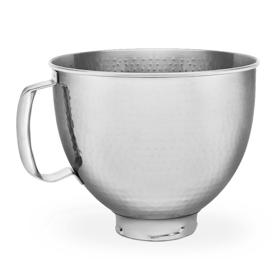 KitchenAid 5KSM5SSBHM - Cuba de acero inoxidable martillado 4,8 L - Efecto martillado