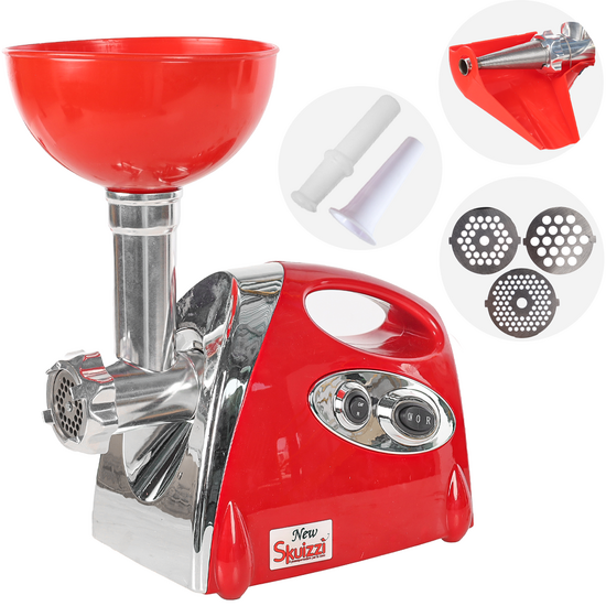 Palumbo Pavi SKUIZZI - Picadora de carne multifunci&oacute;n - Trituradora de tomate - 600W
