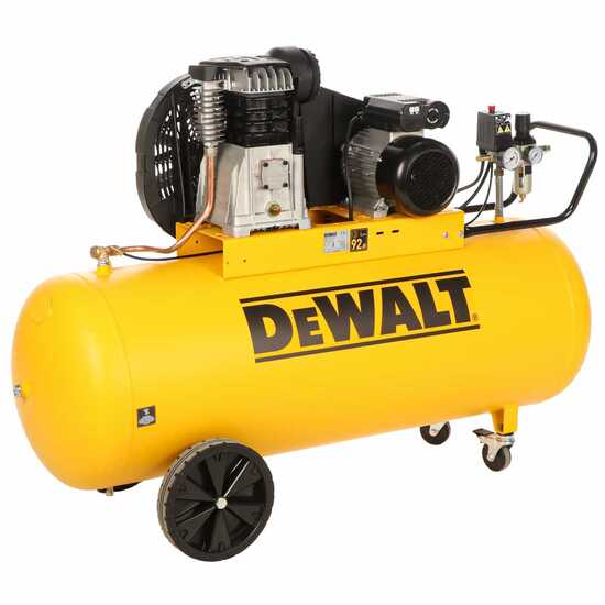 DeWalt DXCMB3M201HE - Compresor de aire el&eacute;ctrico monof&aacute;sico de correa - Motor 3 HP &ndash; 200 L