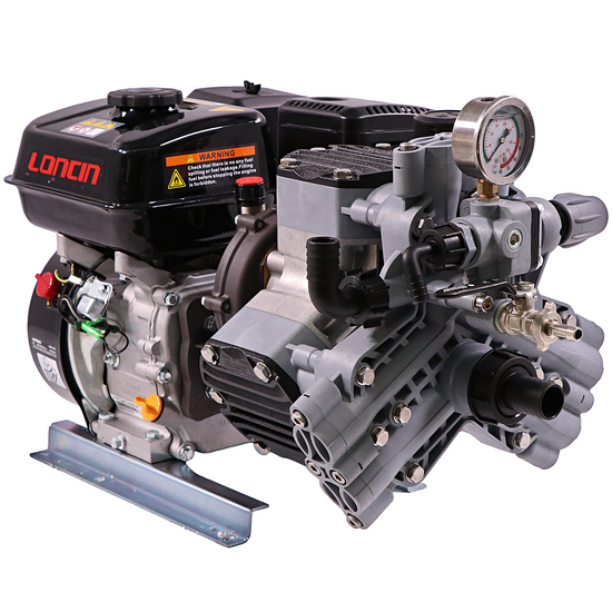 Comet MTP P40/20 BA (CE) - Motobomba de gasolina - Motor Loncin G200F - Versión para ácidos y productos químicos