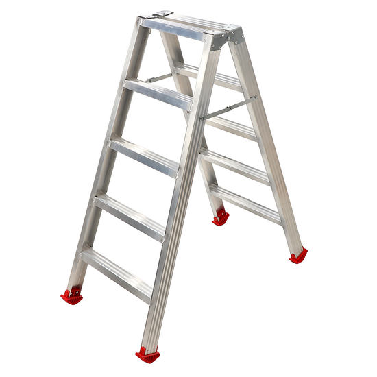 Escalera doble de aluminio 1031, 2x5 pelda&ntilde;os, 1,20 m