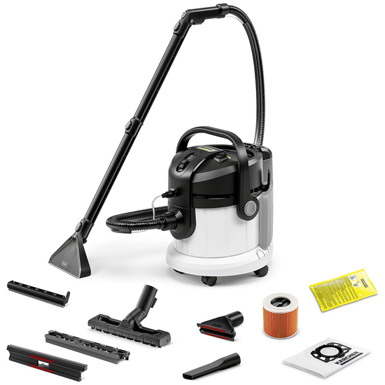Karcher SE 4 - Lavamoquetas - Aspirador de l&iacute;quidos - Bid&oacute;n agua limpia y sucia 4 L - 1000 W