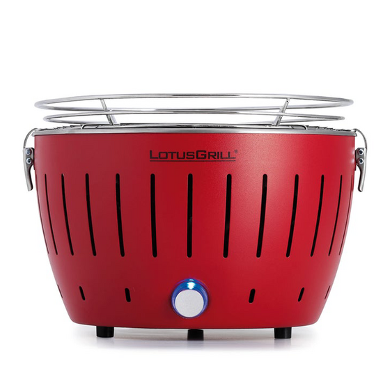 LotusGrill LG G28 U RD - Barbacoa portátil para exteriores Mini - Roja