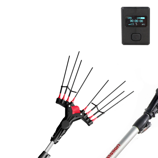 Castellari Vertigo L 18V - Vareador de aceitunas el&eacute;ctrico de bater&iacute;a 240 - 330 cm - BATER&Iacute;A Y CARGADOR NO EST&Aacute;N INCLUIDOS