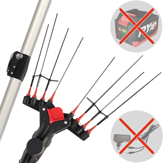 Castellari Vertigo C 18V - Vareador el&eacute;ctrico a bater&iacute;a - P&eacute;rtiga telesc&oacute;pica 190/240 cm - BATER&Iacute;A Y CARGADOR NO EST&Aacute;N INCLUIDOS