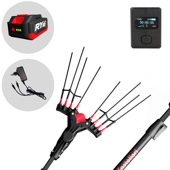 Castellari Vertigo C 18V - Vareador el&eacute;ctrico a bater&iacute;a 190-240 cm - 18V/5,2 ah