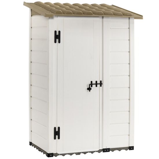 Garofalo Tuscany 100 - Caseta de jardín - Con puerta descentrada - 122,5 x 82,5 x 201 cm