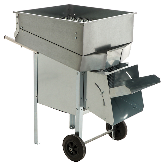 Turbo 11-S Vibra - Deshojadora eléctrica para aceitunas vibrante - Con rejilla de prefiltrado y variador de velocidad