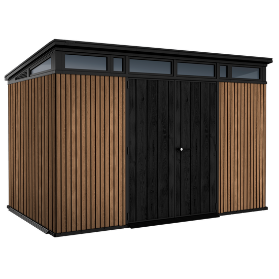 Keter Signature Venetian 11x7 - Caseta de jard&iacute;n - Con puerta de doble hoja - 340x218x226 cm
