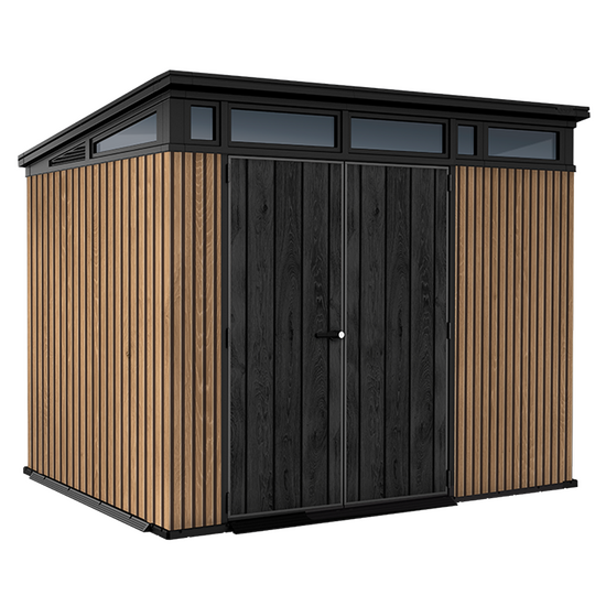 Keter Signature Venetian 9x7 - Caseta de jard&iacute;n - Con puerta de doble hoja - 277x218x226 cm