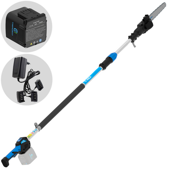 Campagnola T-REX 250-300 - Podadora manual el&eacute;ctrica a bater&iacute;a con p&eacute;rtiga - Bater&iacute;a de 21,6 V y 5 Ah