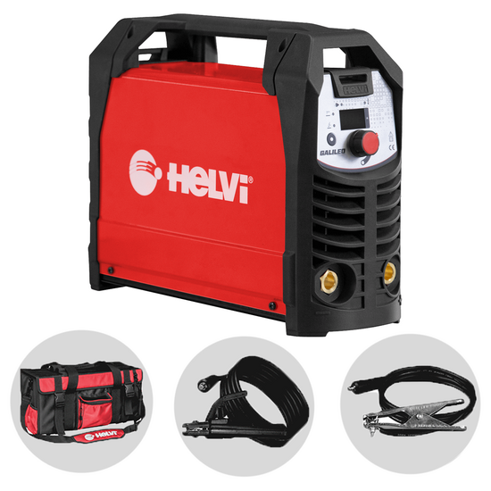 Helvi Galileo 160 - Soldadora Inverter (MMA/TIG LIFT) + Bolsa, corriente continua (CC)