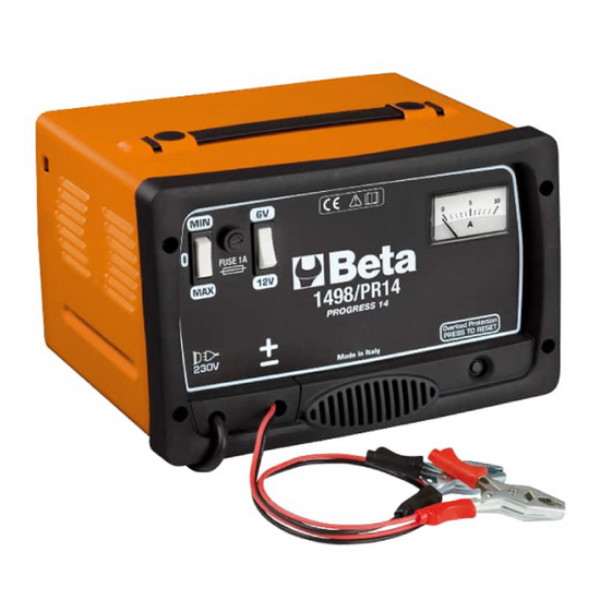 Beta 1498/PR14 - Cargador portátil - 6/12 V - Monofásico