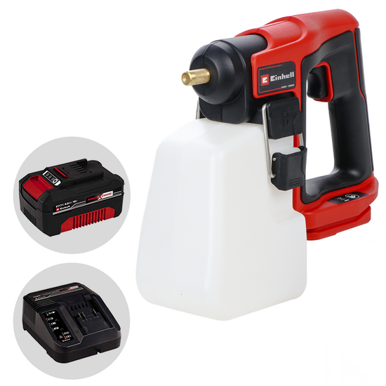 Einhell GE-WS 18/10 Li - Pulverizador de bater&iacute;a port&aacute;til - Bater&iacute;a de 18V 4Ah