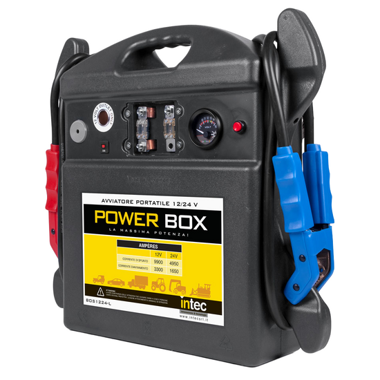 Intec BOS1224-LS - Arrancador profesional portátil a batería - 12/24V - 9900CA