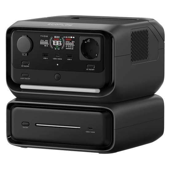 EcoFlow River 3 Max - Estación de energía portátil - 600 W - 572 Wh/22.4V