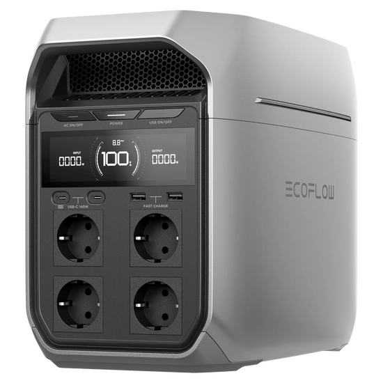 EcoFlow Delta 3 Plus - Bater&iacute;a Estaci&oacute;n de energ&iacute;a Port&aacute;til - 1800W - 1024 Wh/51.2V