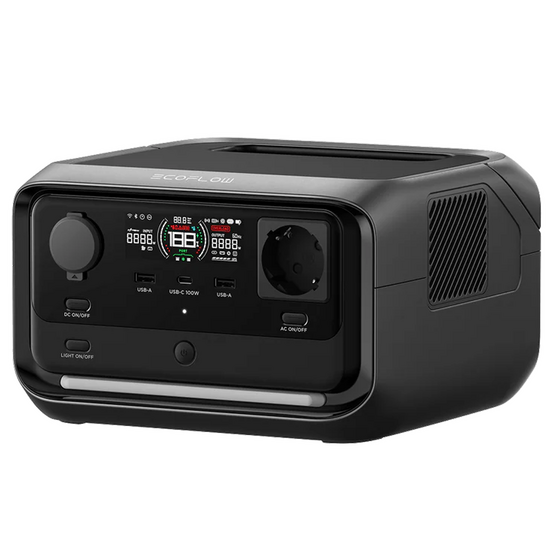 EcoFlow River 3 Plus - Estación de energía batería portátil - 600 W - 286 Wh/22,4 V