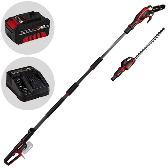Einhell GP-HC 18/5020 Li T BL - Podadora - Cortasetos con pértiga de batería multifunción - 18 V 4Ah