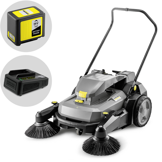 Karcher KM 70/30 C Bp 2SB - Barredora de batería con recogedor - 36V 5Ah