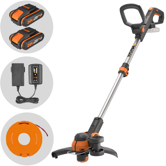 Worx WG163E - Cortabordes de bater&iacute;a - 2x 20V 2Ah