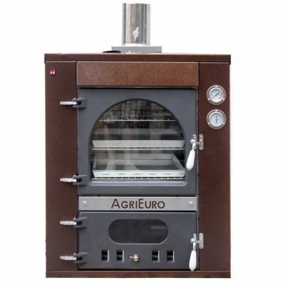 Horno de le&ntilde;a de empotrar Medius 80 Deluxe INC INOX - Esmalte de cobre
