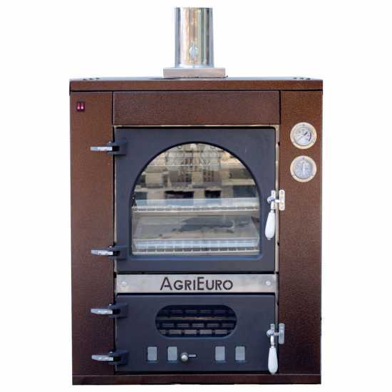 Horno de le&ntilde;a de empotrar Medius 60 Deluxe INC INOX - Esmalte de cobre