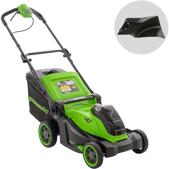 Greenworks LM4104 - Cortac&eacute;sped de bater&iacute;a 40 V - BATER&Iacute;A Y CARGADOR NO EST&Aacute;N INCLUIDOS
