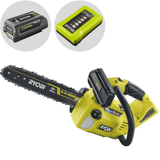 Ryobi RY36THCSX30A-140 - Electrosierra de poda - 36 V, 4 Ah - Espada de 30 cm
