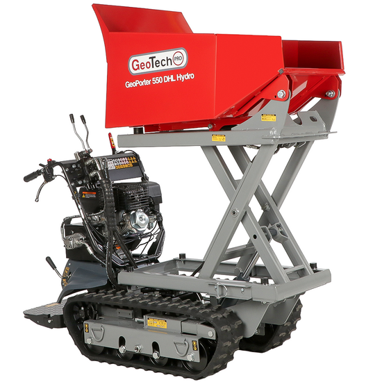 GeoTech-Pro GeoPorter 550 DHL Hydro - Carretilla con cajón elevable tipo pantógrafo