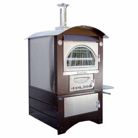 Horno de le&ntilde;a de exterior Maximus 100 Deluxe EXT INOX - Esmalte de cobre