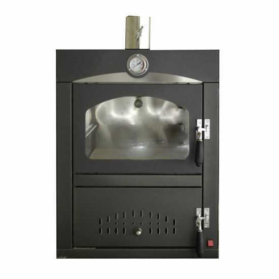 Horno de le&ntilde;a de empotrar Nuovo Minimus 50 Mini Inc en acero - 2 pisos