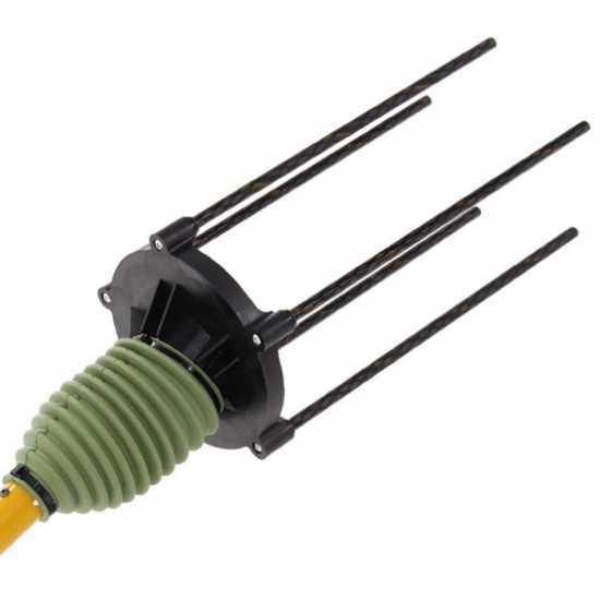 Vareador de aceitunas el&eacute;ctrico de bater&iacute;a Oliviero Light 2.0 con p&eacute;rtiga fija en aluminio de 180 cm