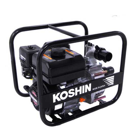 Motobomba de gasolina Koshin STV-50X para agua semi-sucia con racores de 50 mm