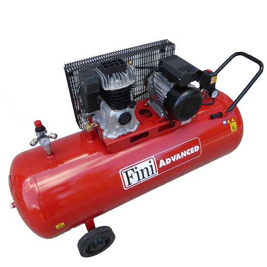 Fini Advanced MK 103-200-3M - Compresor de aire el&eacute;ctrico monof&aacute;sico de correa - motor 3 HP - 200 l