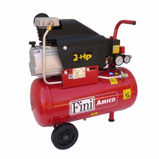 Fini Amico 25 - Compresor de aire el&eacute;ctrico monof&aacute;sico - Motor 2 HP - 25 L