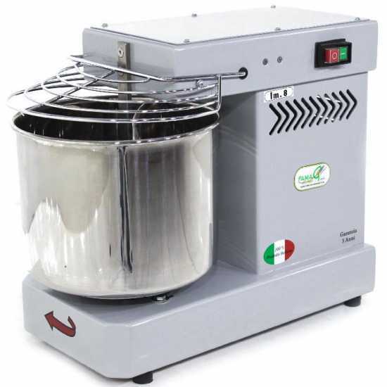 Famag IM 8/230 1 Velocidad Silver - Amasadora de espiral 8 kg