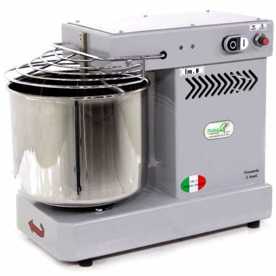 Famag IM 8/230 10 Velocidades Silver - Amasadora de espiral 8 kg 