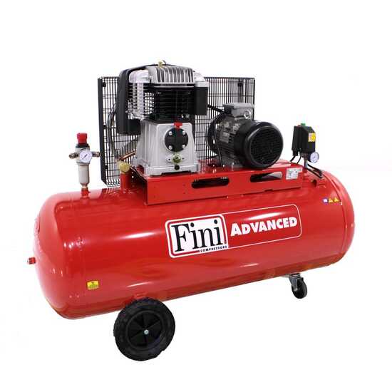 Fini Advanced BK 114-270L - Compresor de aire el&eacute;ctrico trif&aacute;sico de correa - Motor 5.5 HP - 270 L