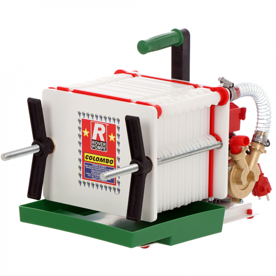 Rover Colombo 18 - Filtro de cartones y placas con bomba para filtrar vino