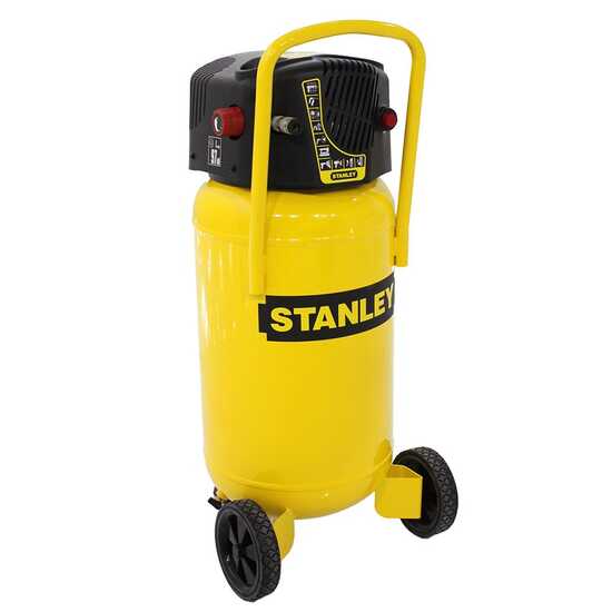 Stanley D230/10/50V - Compresor de aire el&eacute;ctrico vertical monof&aacute;sico, sin aceite - Motor 2 HP - 50 L