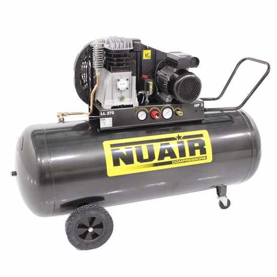 Nuair B 3800B/3M/270 TECH - Compresor de aire el&eacute;ctrico de correa - motor 3 HP - 270 l
