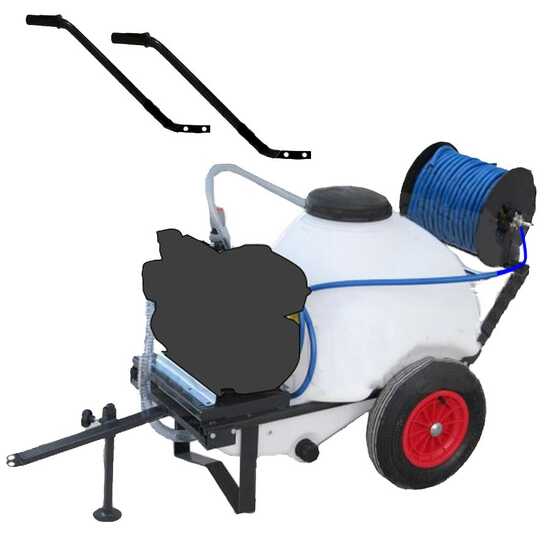 Carretilla fumigadora con gancho Comet MC25/Honda GP160 - dep&oacute;sito 120L