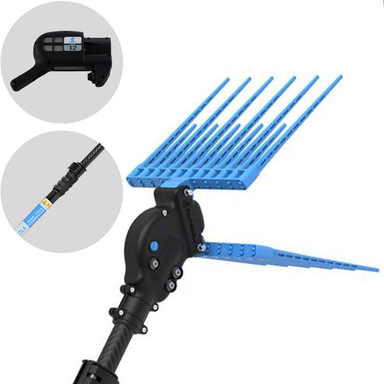 Campagnola Elektra - P&eacute;rtiga de carbono - 245 - 330 cm - Vareador de aceitunas el&eacute;ctrico