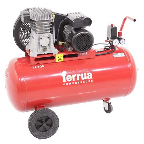 Ferrua FB28/100 CM2 - Compresor de aire el&eacute;ctrico monof&aacute;sico de correa - Motor 2 HP - 100 L