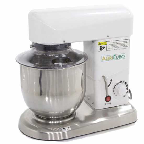Amasadora planetaria FP105 con cuba INOX 5 l - Multiherramientas con regulador