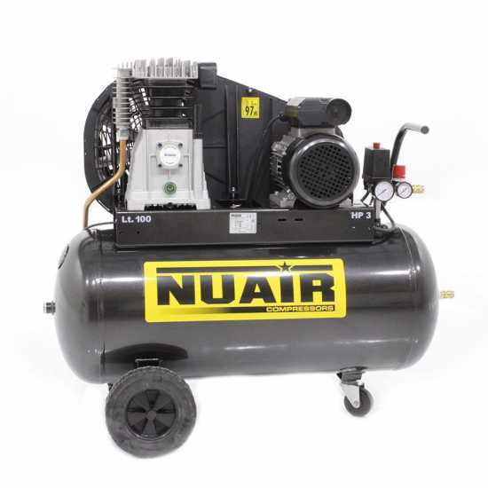 Nuair B3800B/100 CM3 - Compresor de aire el&eacute;ctrico de correa - motor 3 HP - 100 l