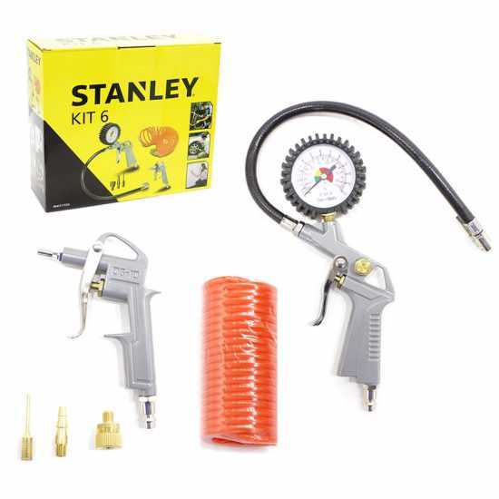 Kit accesorios neum&aacute;ticos para compresor 6 piezas - Stanley