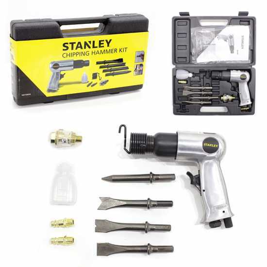 Kit accesorio martillo cincelador para compresor 10 piezas - Stanley
